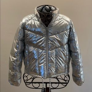 Silver Puffer Jacket
